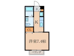 エスポワール立野Ｂ棟の物件間取画像